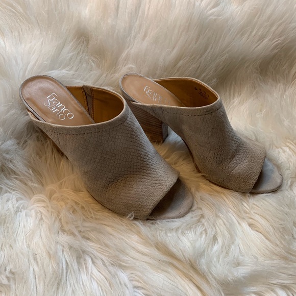 Franco Sarto Firefly High-Heeled Mules - 10 - Picture 2 of 7